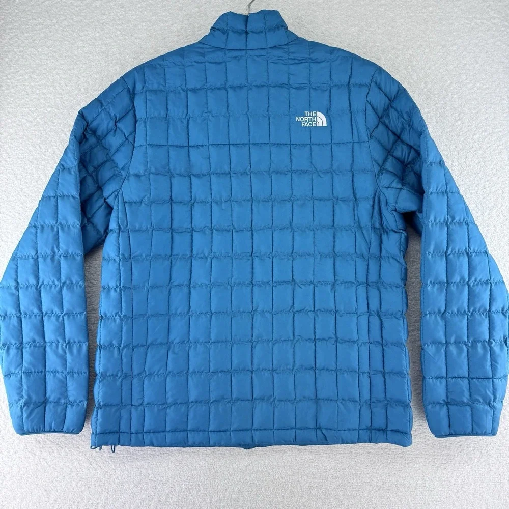 The North Face Thermoball Insulated Puffer Jacket Mens Large Digital Steel Blue